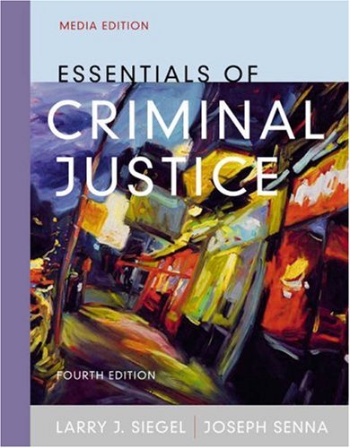 Beispielbild fr Essentials of Criminal Justice zum Verkauf von Better World Books