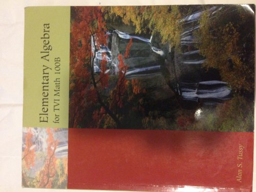 9780534617110: Elementary Algebra for TVI Math 100B First Edition