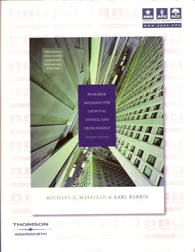 9780534618605: Research Methods for Criminal Justice & Criminology (American Public University System)