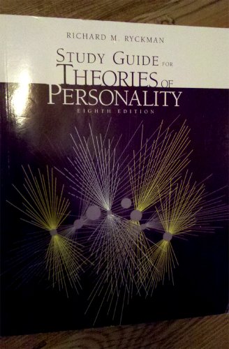 9780534619848: SG THEORIES OF PERSONAL 8E