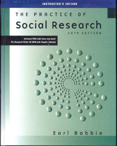 Stock image for The PRACTICE OF SOCIAL RESEARCH IE for sale by Great Matter Books