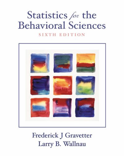 Beispielbild fr Statistics for the Behavioral Sciences zum Verkauf von WorldofBooks