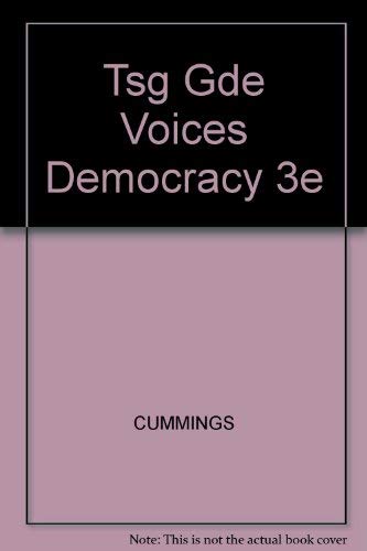 Tsg Gde Voices Democracy 3e (9780534623074) by Lynch