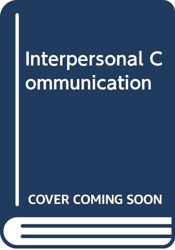 Interpers Comm W/CD 4e (9780534623173) by Wood