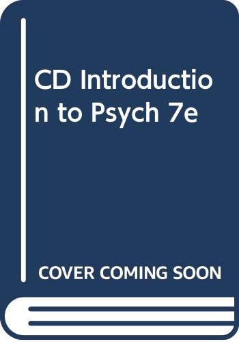 CD Introduction to Psych 7e (9780534624644) by [???]