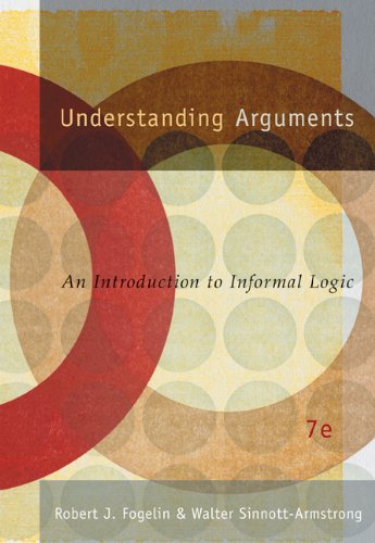 9780534625863: Understanding Arguments 7e