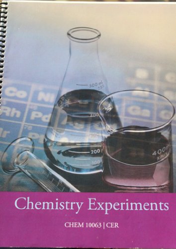 9780534625979: Signature Lab Series-Chemistry Experiments/CHEM 10063 [Spiralbindung] by Starnz