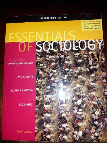 Stock image for Essentials of Sociology (Instructor`s Edition) for sale by BookHolders