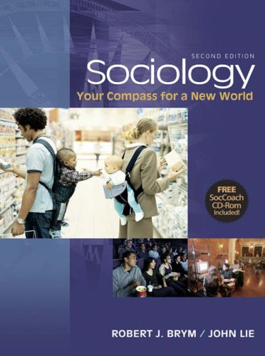 Stock image for Sociology: Your Compass for a New World (with CD-ROM and InfoTrac) for sale by HPB-Red