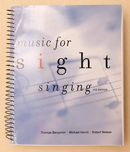 Imagen de archivo de Music for Sight Singing a la venta por Better World Books: West