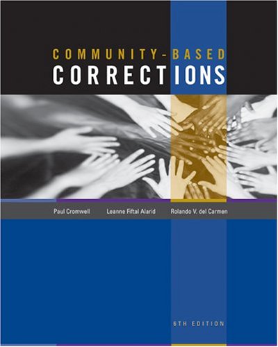 Beispielbild fr Community-Based Corrections zum Verkauf von Better World Books