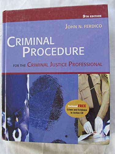 9780534629199: Criminal Procedure for the Criminal Justice Professional with Infotrac