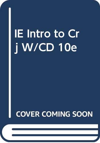IE Intro to Crj W/CD 10e (9780534629472) by [???]