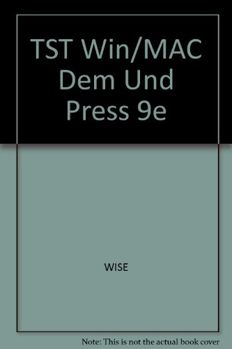 TST Win/MAC Dem Und Press 9e (9780534630911) by WISE; CUMMINGS