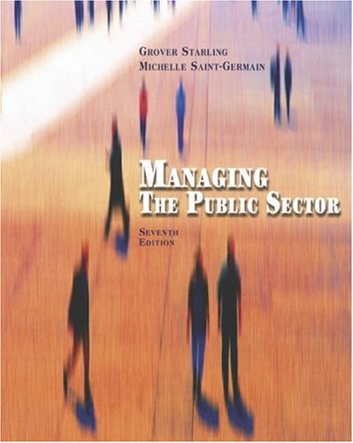 9780534631505: Managing the Public Sector