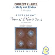 Beispielbild fr Concept Charts for Study and Review: For Psychology, Themes and Variations, Briefer Version zum Verkauf von Wonder Book