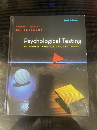 Imagen de archivo de Psychological Testing : Principles, Applications, and Issues a la venta por Better World Books: West