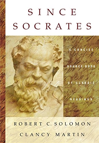 Imagen de archivo de Since Socrates: A Concise Source Book of Classic Readings a la venta por SecondSale