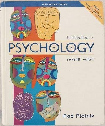 Stock image for Introduction to Psychology w/ Infotrack 7e for sale by BookHolders