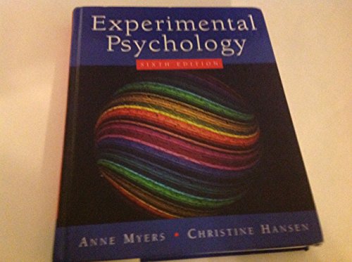 Imagen de archivo de Experimental Psychology a la venta por ThriftBooks-Dallas