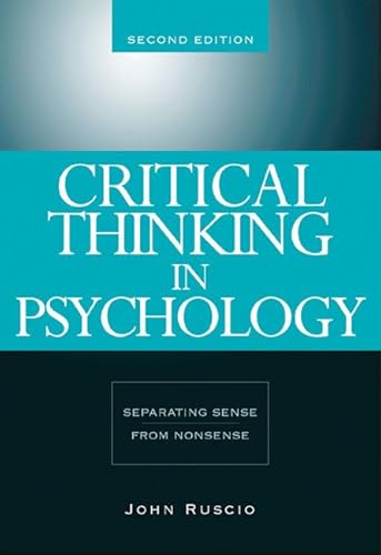 Imagen de archivo de Critical Thinking in Psychology: Separating Sense from Nonsense a la venta por BooksRun