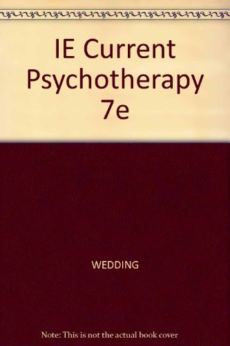 IE Current Psychotherapy 7e (9780534638566) by Raymond J. Corsini