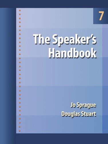 Stock image for The Speaker's Handbook (with CD-ROM and InfoTrac) for sale by SecondSale