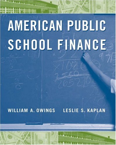 Stock image for American Public School Finance for sale by HPB-Red