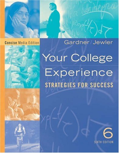 Beispielbild fr Your College Experience: Strategies for Success, Concise Media Edition (with CD-ROM) (Freshman Year Experience) zum Verkauf von HPB-Red