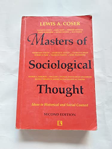 9780534646820: Masters of Sociological Thought- Custom Version
