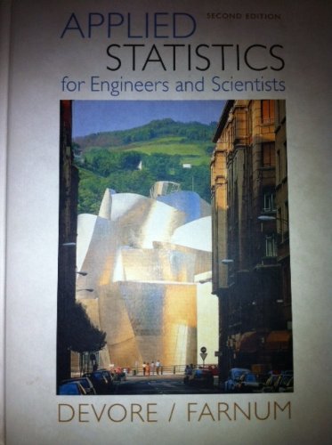 9780534647179: Applied Statistics for Engineers & Scientists