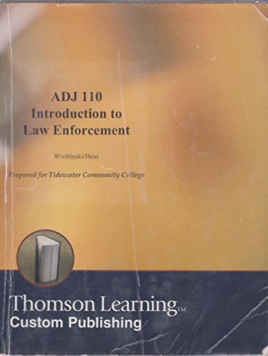 Stock image for *Acp-Adj 110 Intro To Law Enforcement for sale by Bookmans