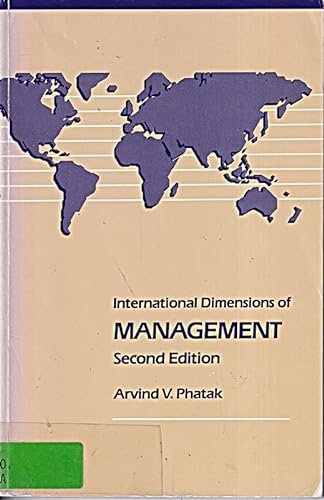 Stock image for International Dimensions of Management (Kent International Dimensions of Business Series) for sale by HPB-Red