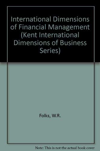 Stock image for International Dimensions of Financial Management for sale by Better World Books