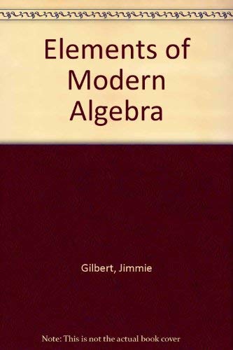 Stock image for Elements of modern algebra (The Prindle, Weber & Schmidt series in mathematics) for sale by BooksRun