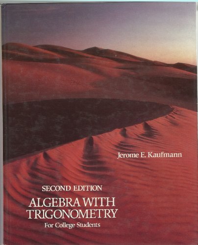 Imagen de archivo de Algebra with Trigonometry for College Students a la venta por ThriftBooks-Atlanta