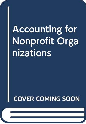 Stock image for Accounting for Nonprofit Organizations for sale by Phatpocket Limited