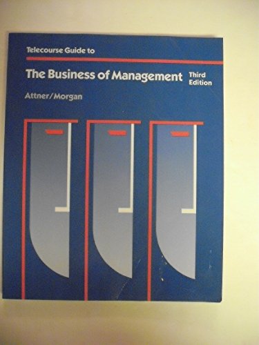 Stock image for Telecourse Guide Introduction to Management (SWC-Management Ser.) for sale by Top Notch Books