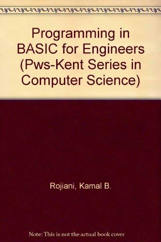 Stock image for Programming in Basic for Engineers (Pws-Kent Series in Computer Science) for sale by ThriftBooks-Atlanta