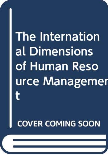 Imagen de archivo de International Dimensions of Human Resource Management a la venta por Books to Die For