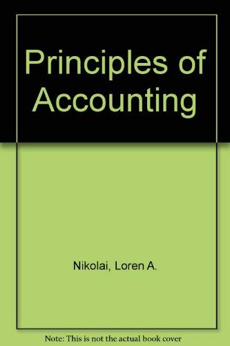 9780534920050: Principles of Accounting