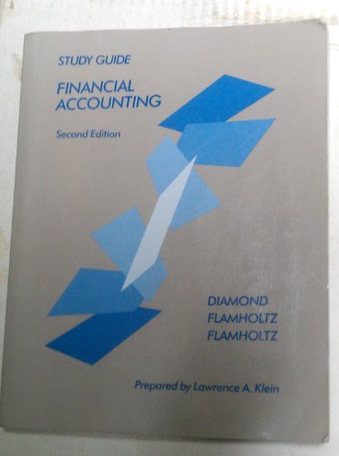 Beispielbild fr Financial Accounting: Study Guide to 2r.e zum Verkauf von Better World Books