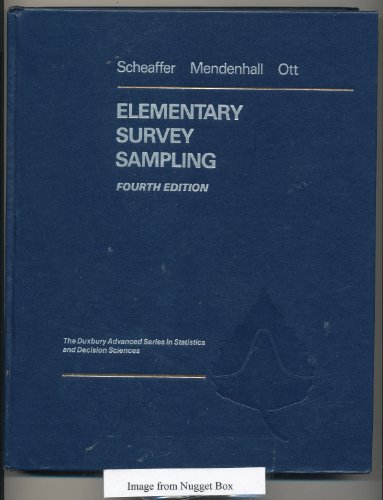 Beispielbild fr Elementary Survey Sampling (Statistics) zum Verkauf von Wonder Book