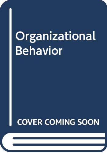 Beispielbild fr Organizational Behavior zum Verkauf von Better World Books