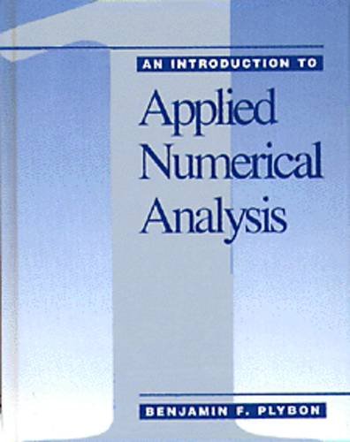 9780534922849: An Introduction to Applied Numerical Analysis