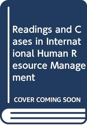 Stock image for Readings and Cases in International Human Resource Management for sale by Discover Books