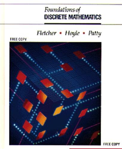 Imagen de archivo de Foundations of Discrete Mathematics a la venta por HPB-Red