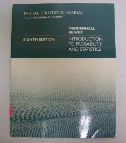 Stock image for Introduction to Probability and Statistics/Solution Manual for sale by Bank of Books