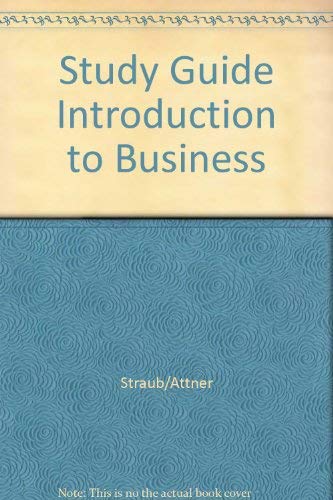 Beispielbild fr Study Guide Introduction to Business zum Verkauf von dsmbooks