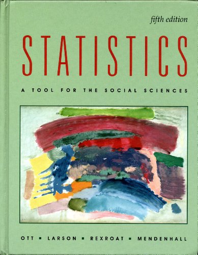 Beispielbild fr Statistics: A Tool for the Social Sciences (Duxbury Series in Statistics and Decision Science) zum Verkauf von BooksRun